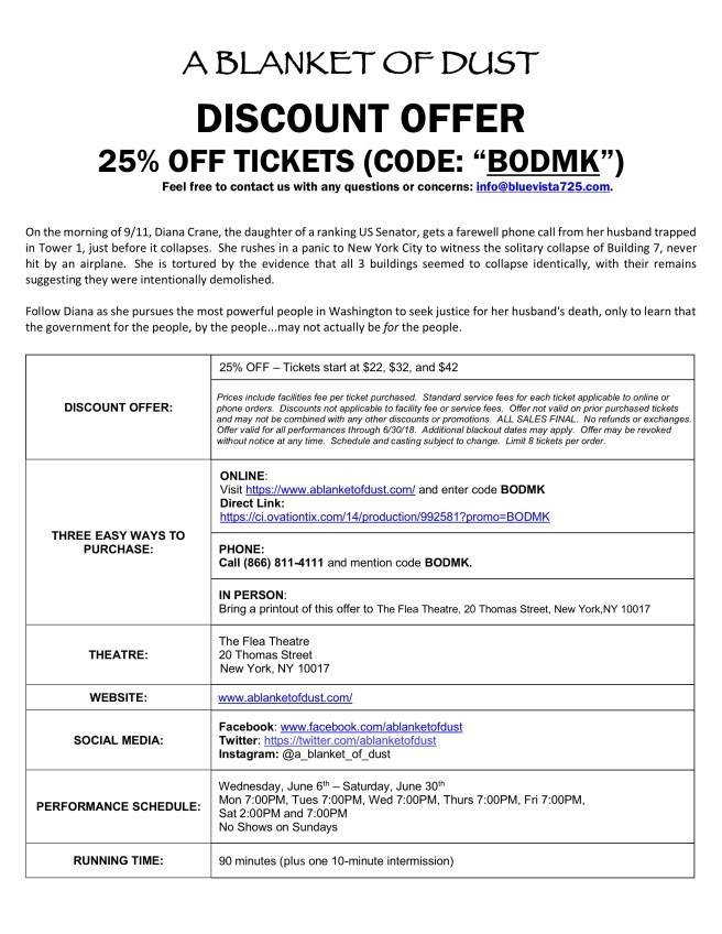 A Blanket of Dust (Discount Offer)